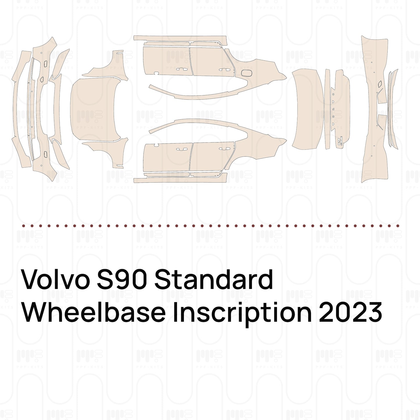 Voorgesneden PPF Volvo S90 Standard Wheelbase Inscription 2023