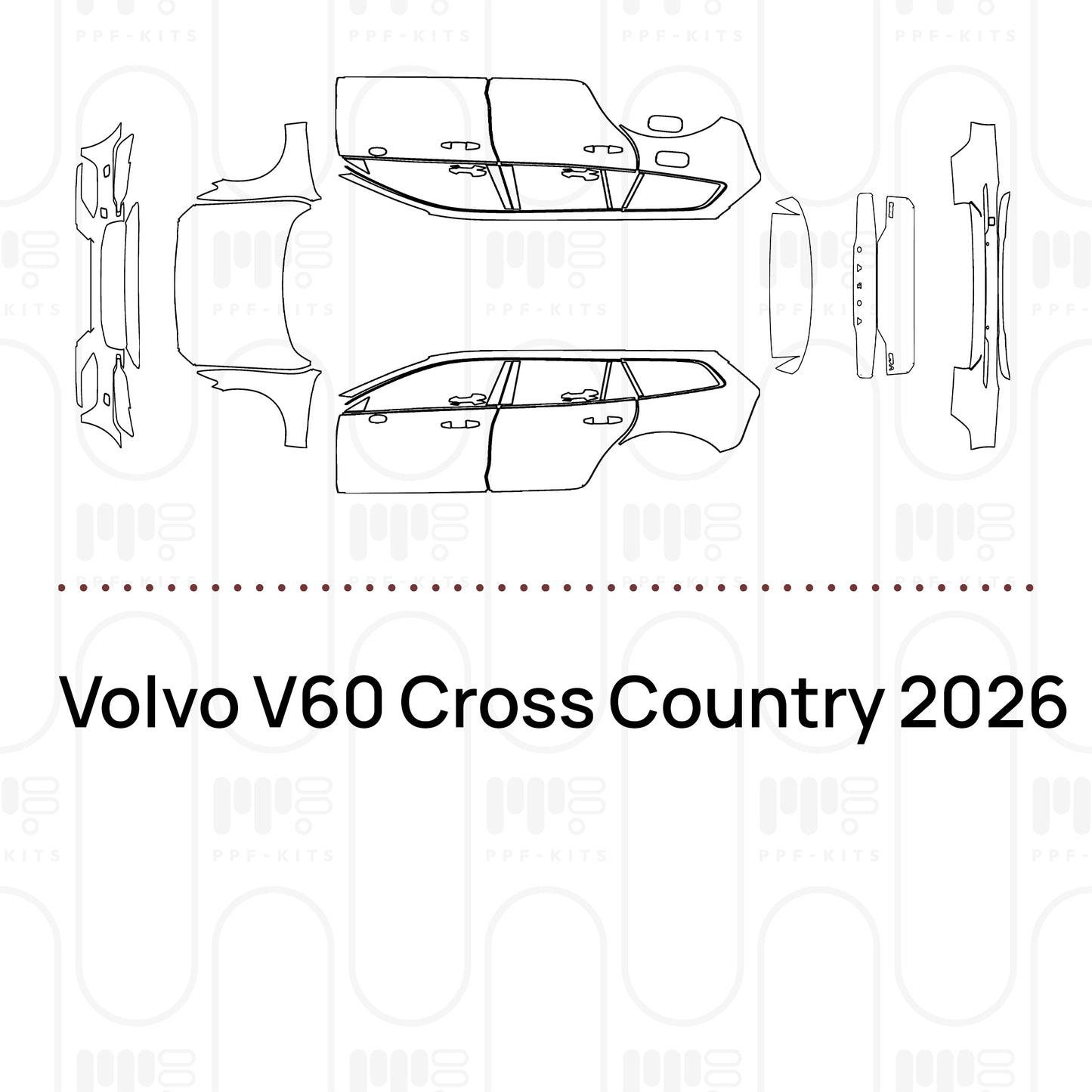 Pre-Cut PPF Volvo V60 Cross Country 2026