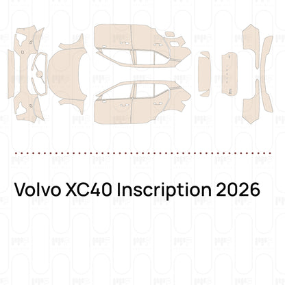 Voorgesneden PPF Volvo XC40 Inscription 2026