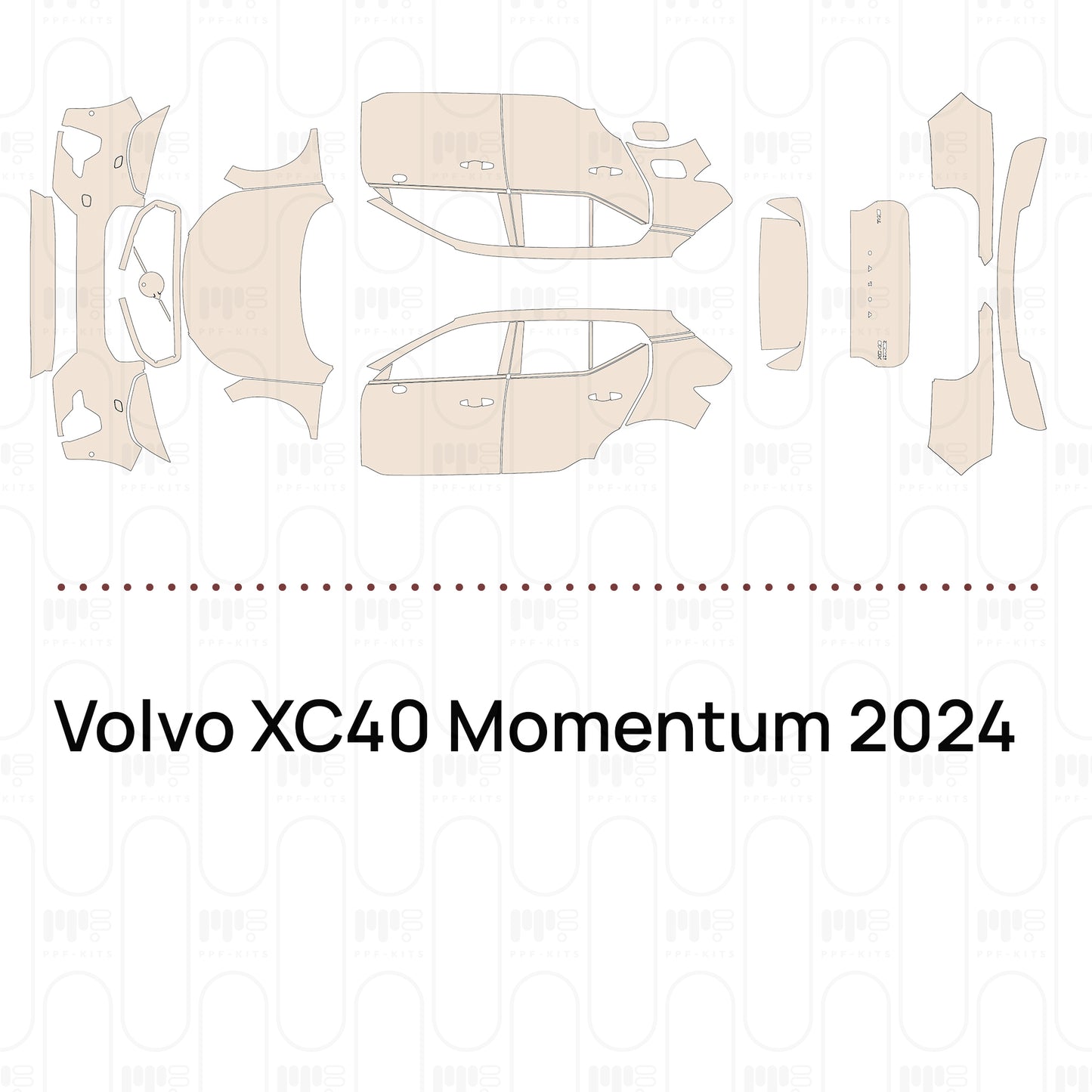 Voorgesneden PPF Volvo XC40 Momentum 2024