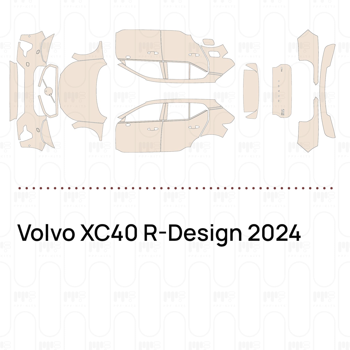 Voorgesneden PPF Volvo XC40 R-Design 2024