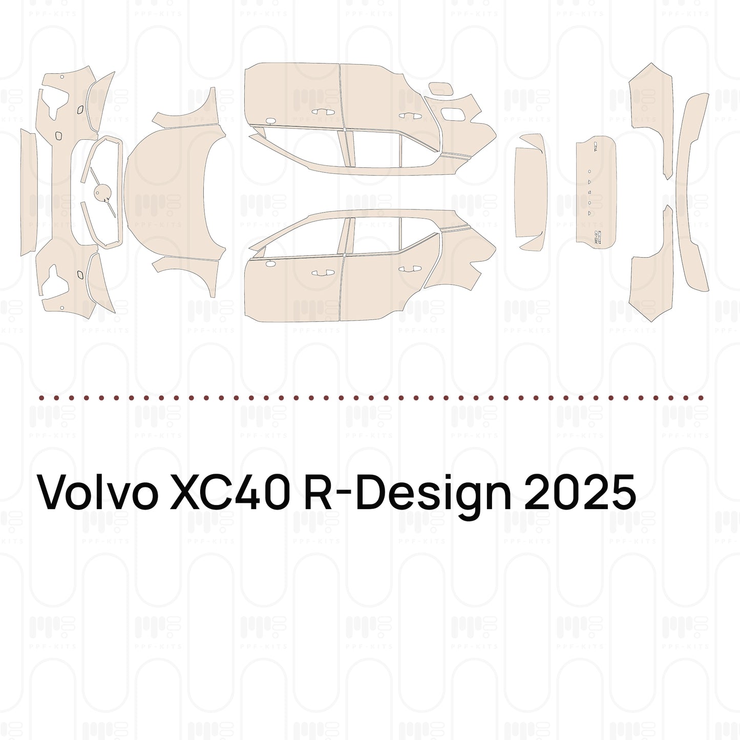 Voorgesneden PPF Volvo XC40 R-Design 2025