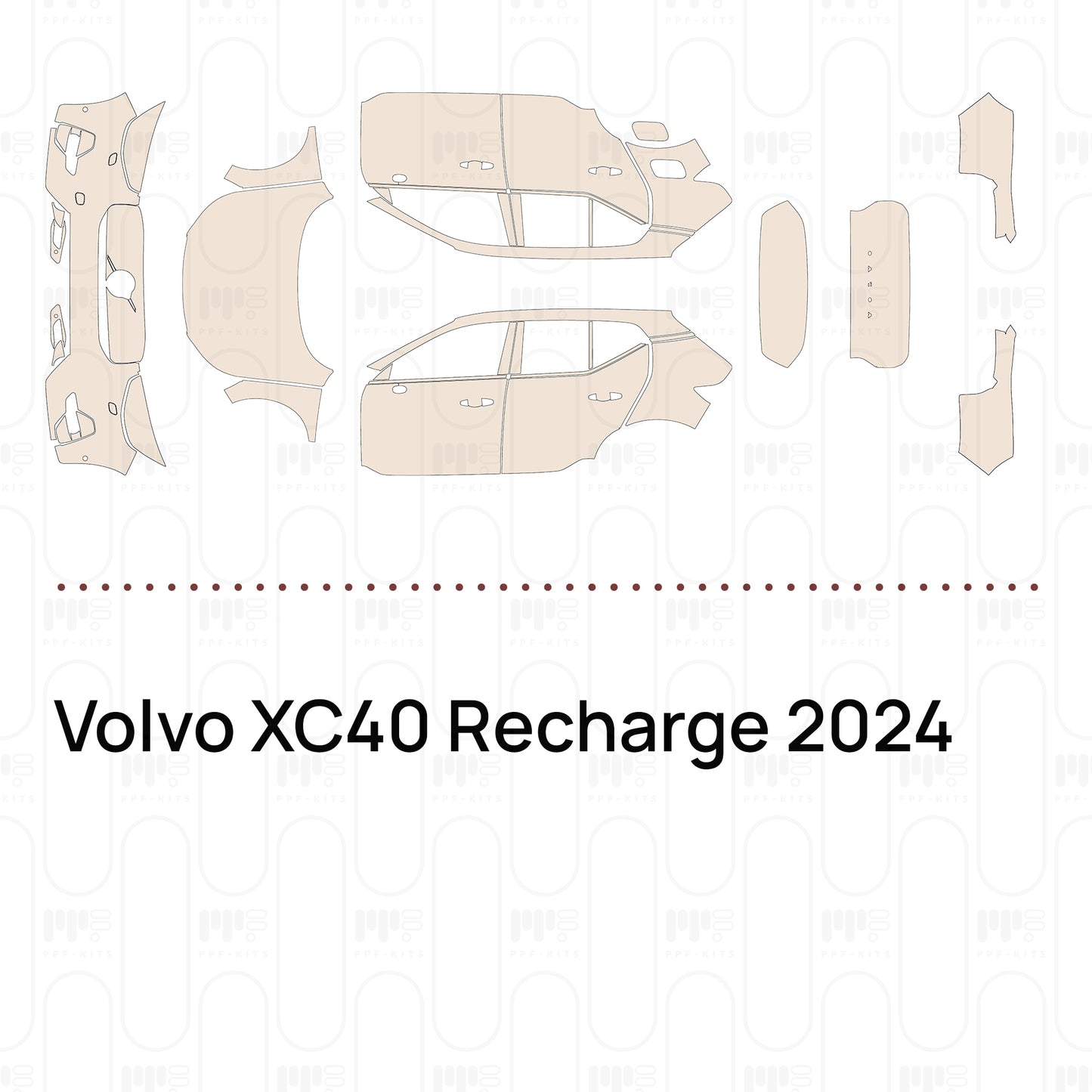 Voorgesneden PPF Volvo XC40 Recharge 2024
