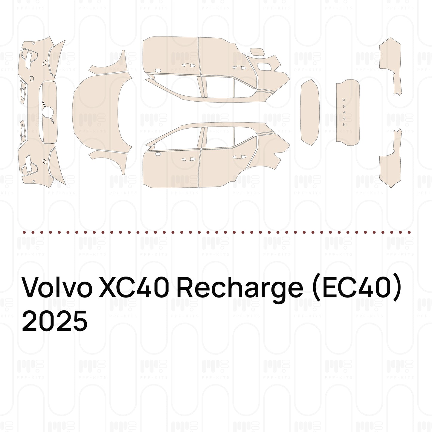 Voorgesneden PPF Volvo XC40 Recharge (EC40) 2025