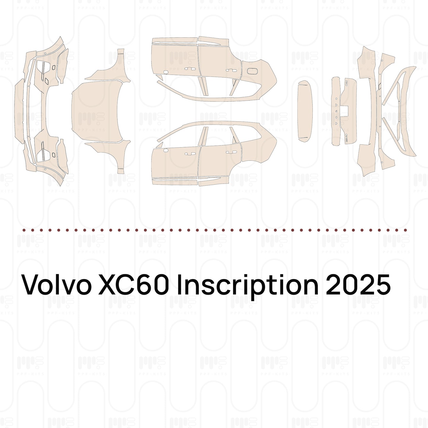 Voorgesneden PPF Volvo XC60 Inscription 2025