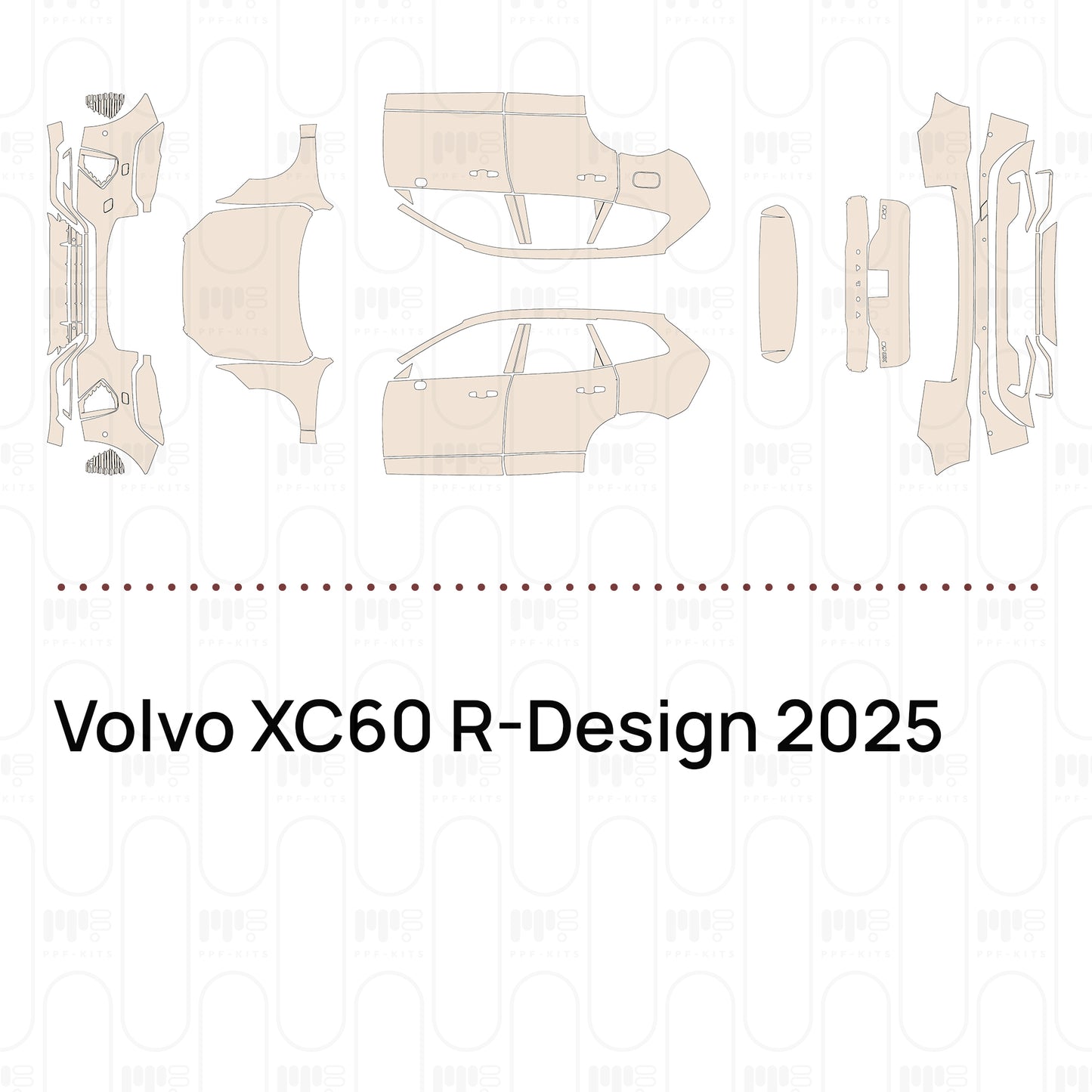 Voorgesneden PPF Volvo XC60 R-Design 2025