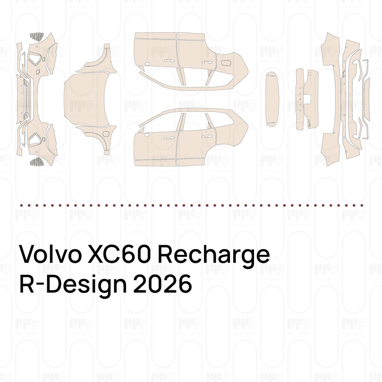 Voorgesneden PPF Volvo XC60 Recharge R-Design 2026