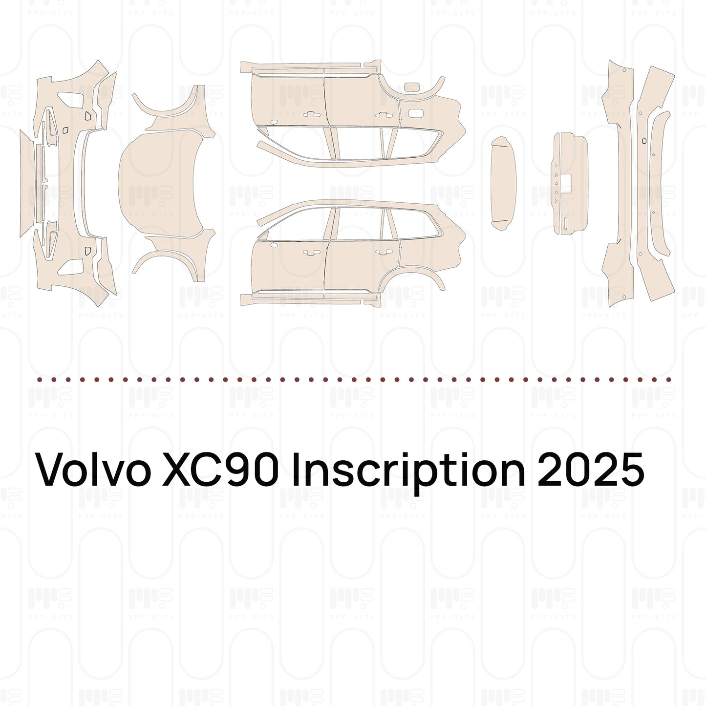 Voorgesneden PPF Volvo XC90 Inscription 2025