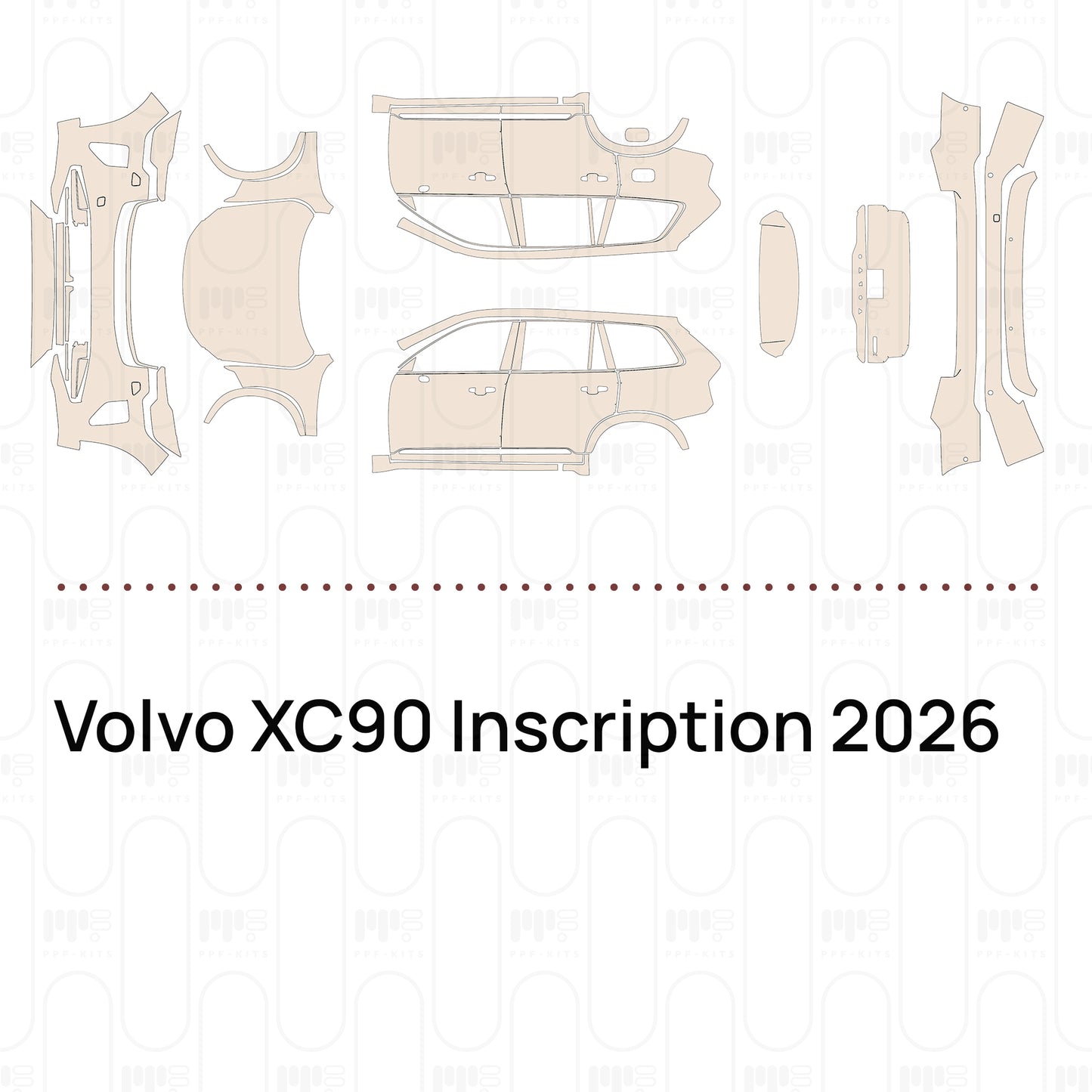 Voorgesneden PPF Volvo XC90 Inscription 2026