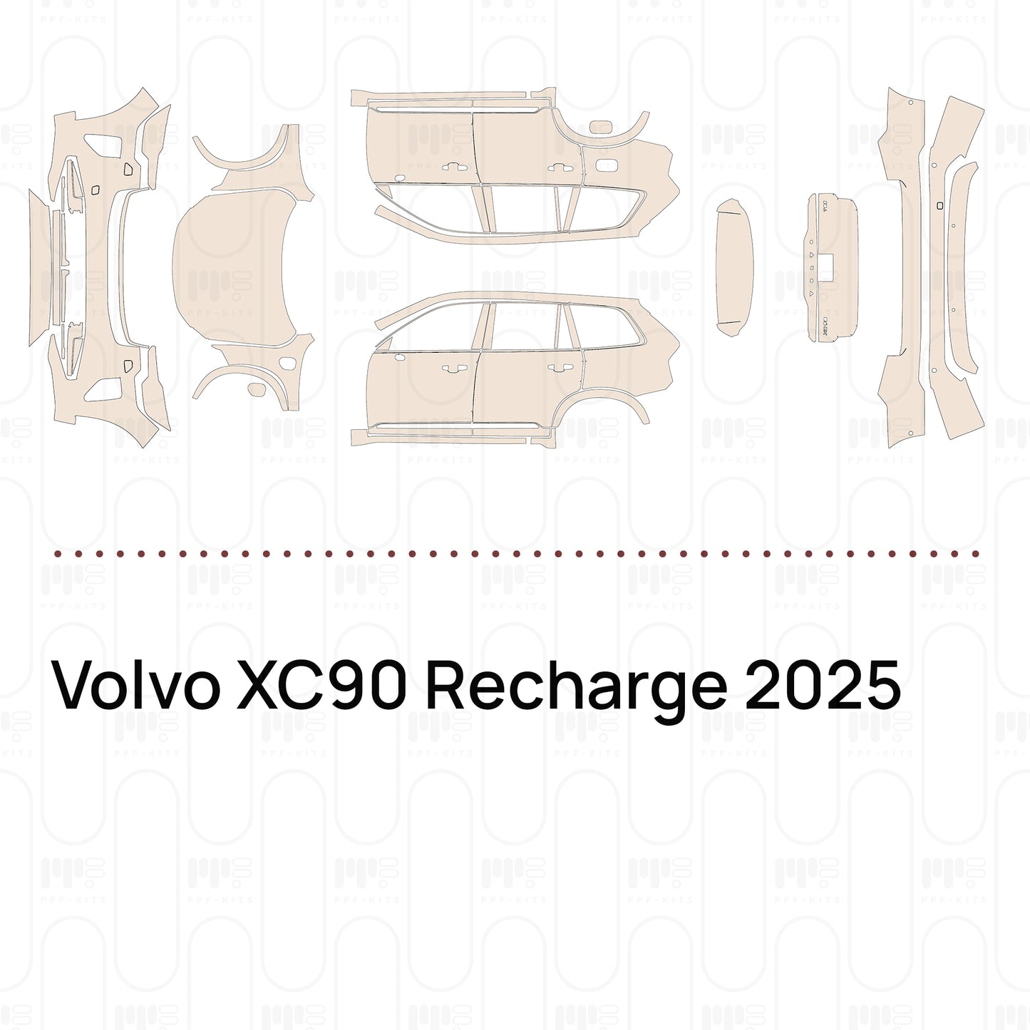Voorgesneden PPF Volvo XC90 Recharge 2025