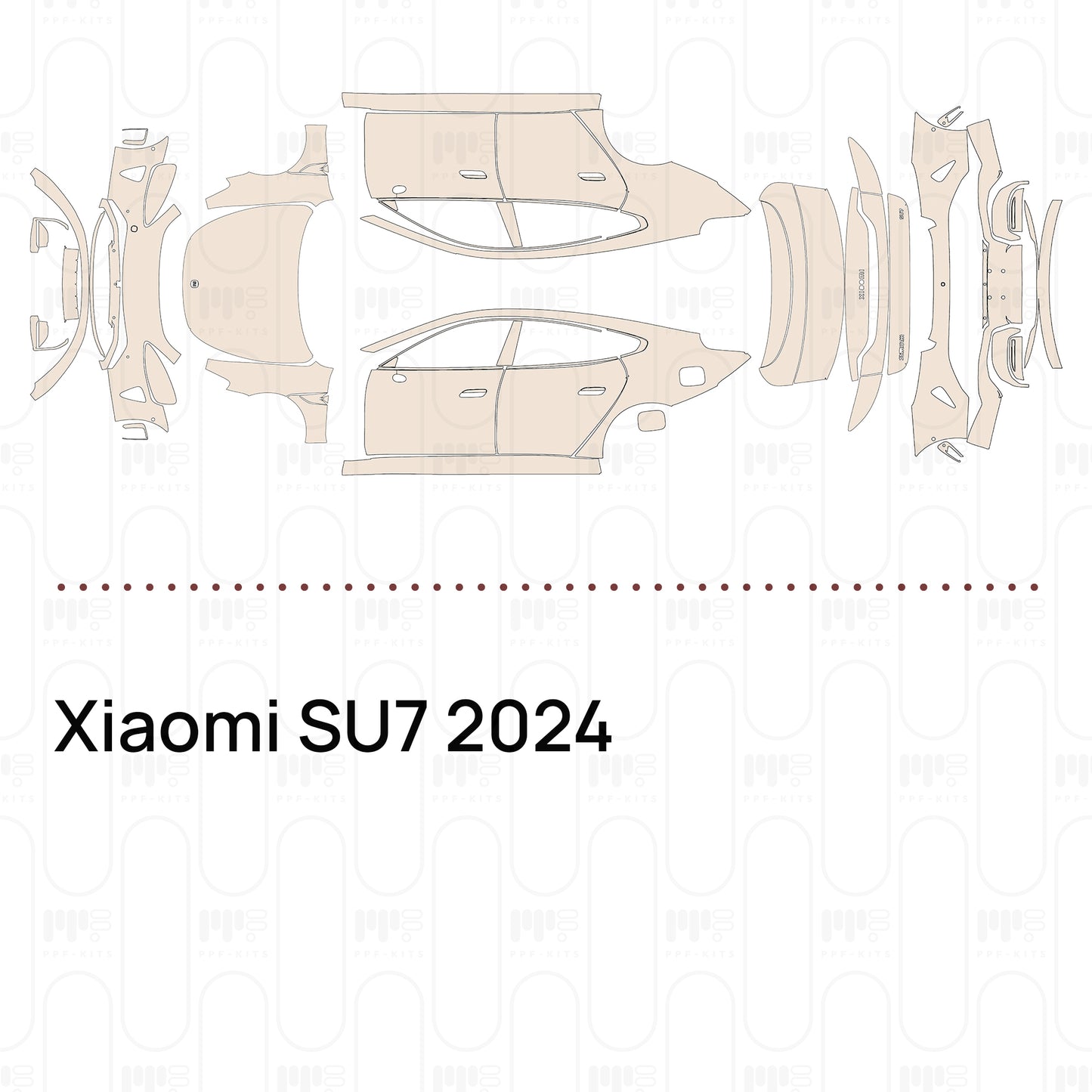 Voorgesneden PPF Xiaomi SU7 2024