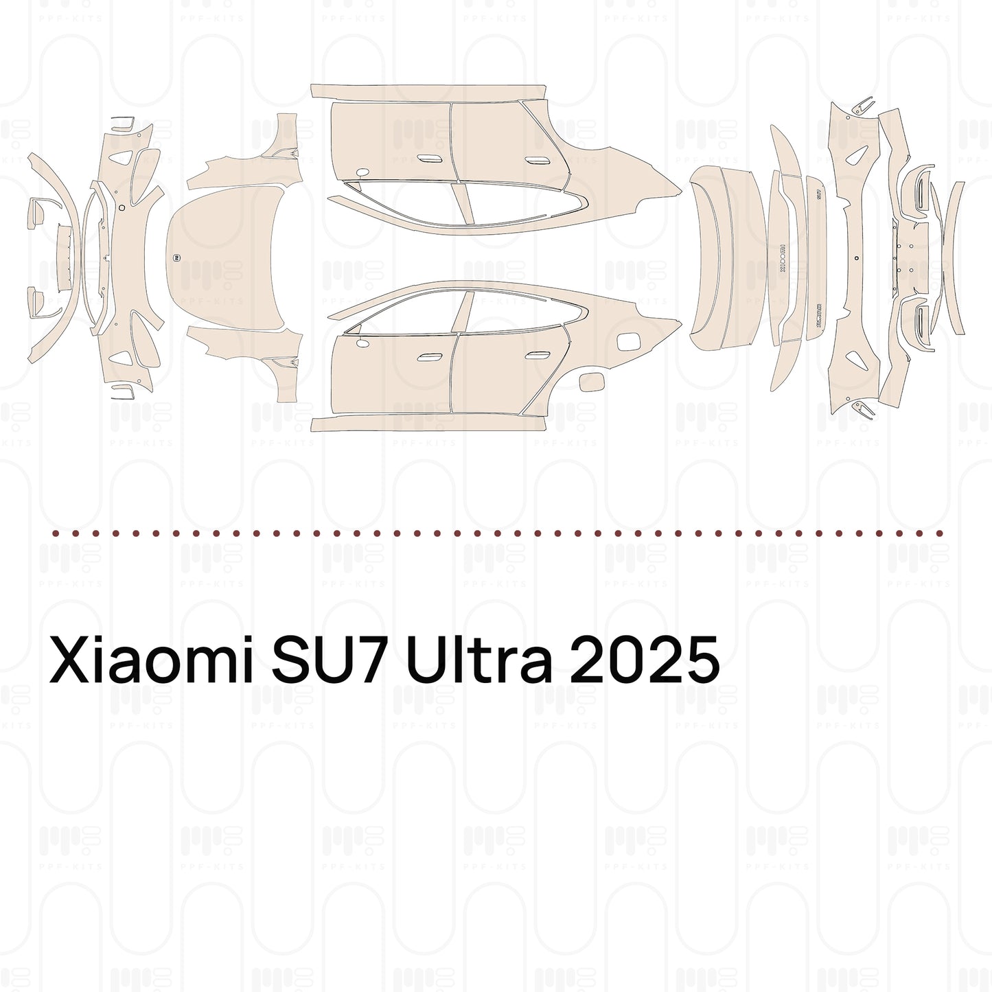 Voorgesneden PPF Xiaomi SU7 Ultra 2025