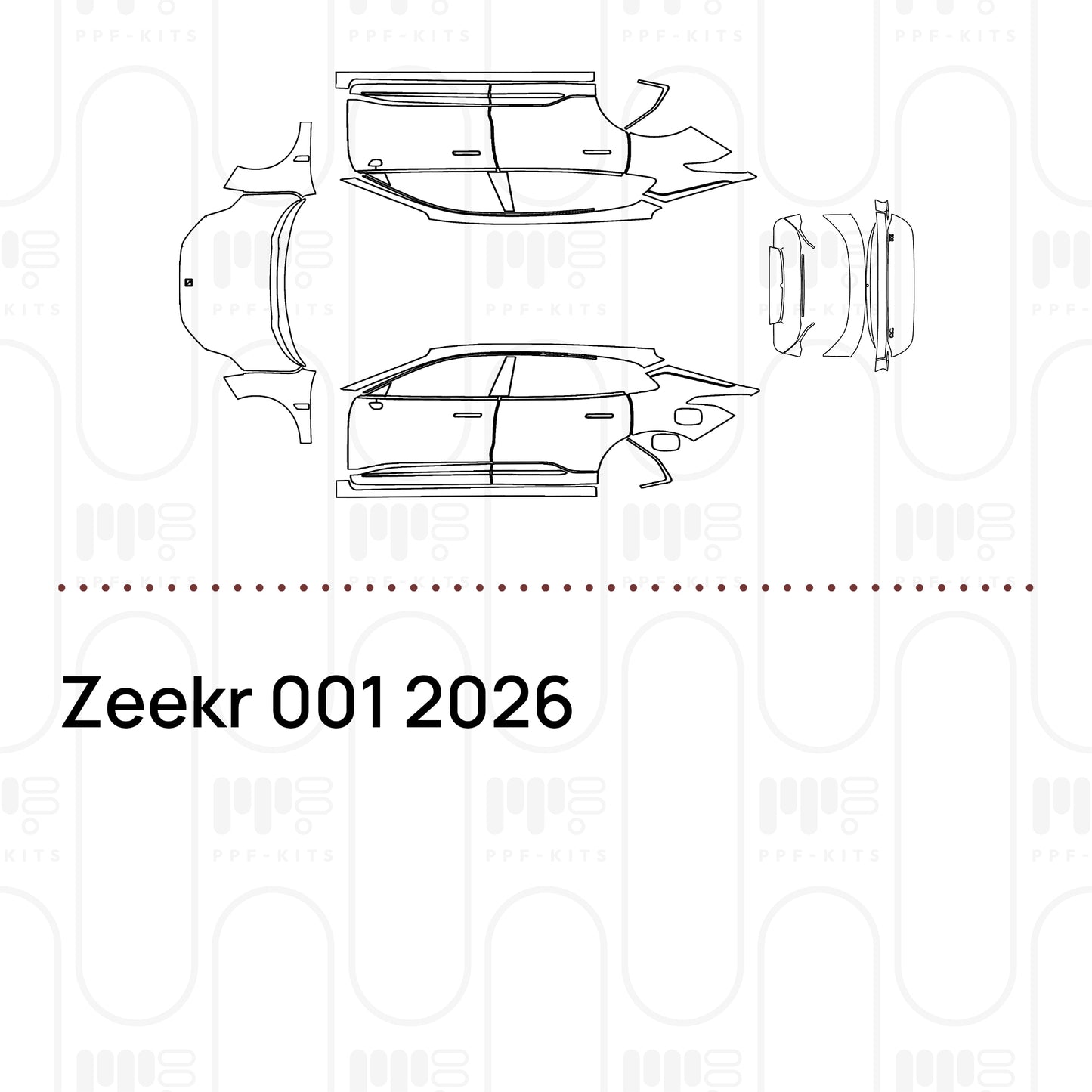 Pre-Cut PPF Zeekr 001 2026