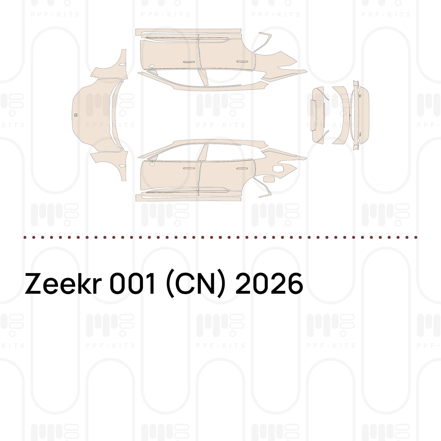 Voorgesneden PPF Zeekr 001 (CN) 2026