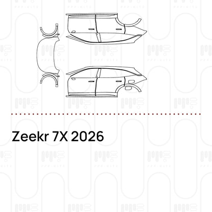 Pre-Cut PPF Zeekr 7X 2026