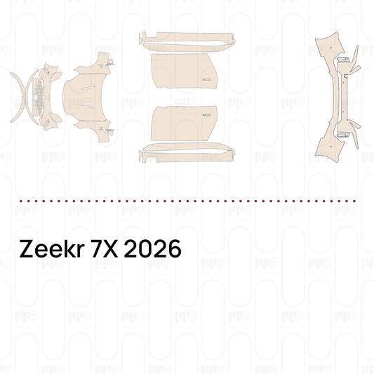 Voorgesneden PPF Zeekr 7X 2026